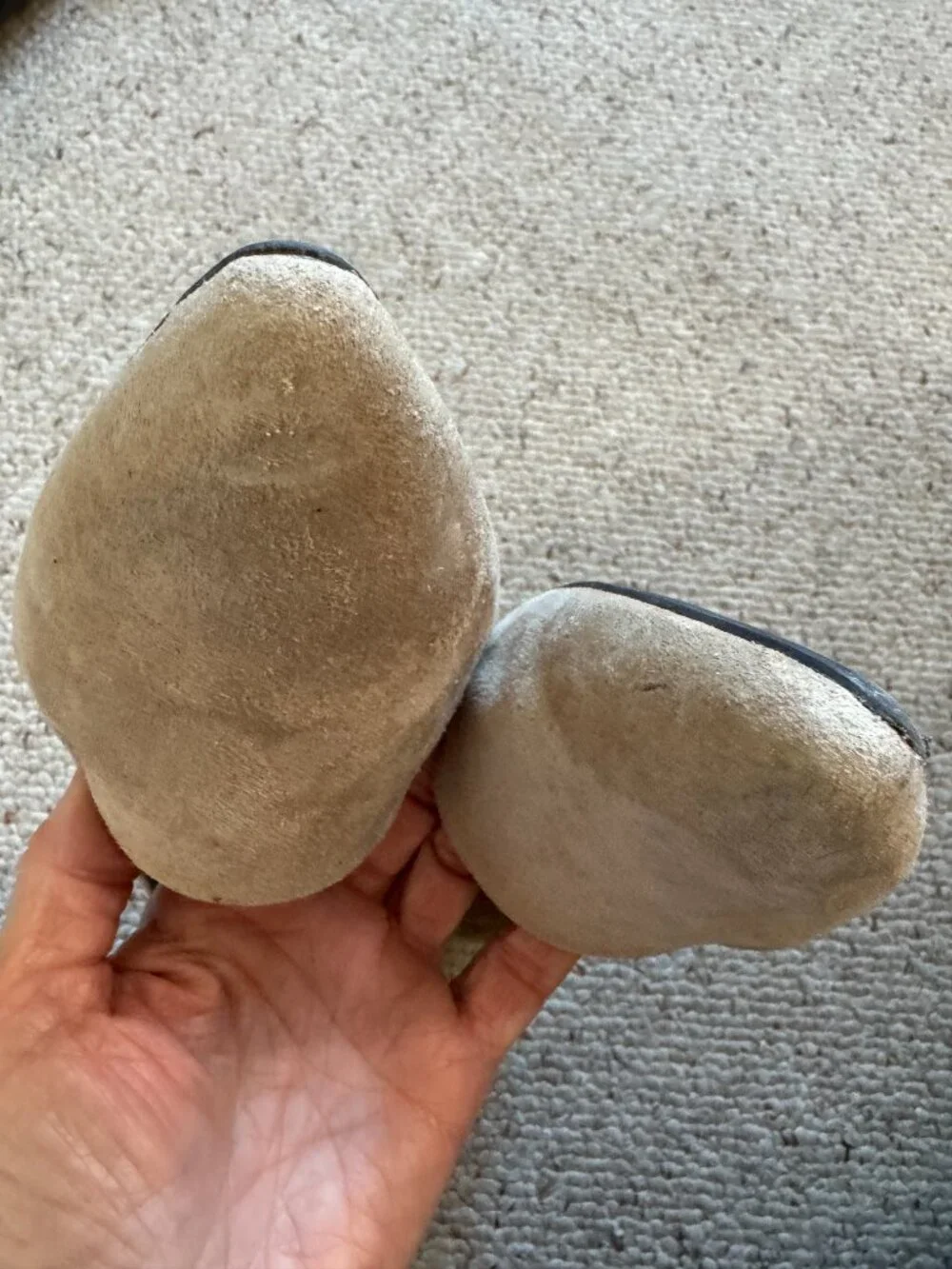 Nine West Suede Flats Beige Sand Neutral Sz 9.5 M